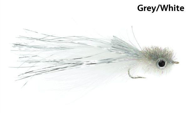 Murdich Minnow Marabou Fly Grey White